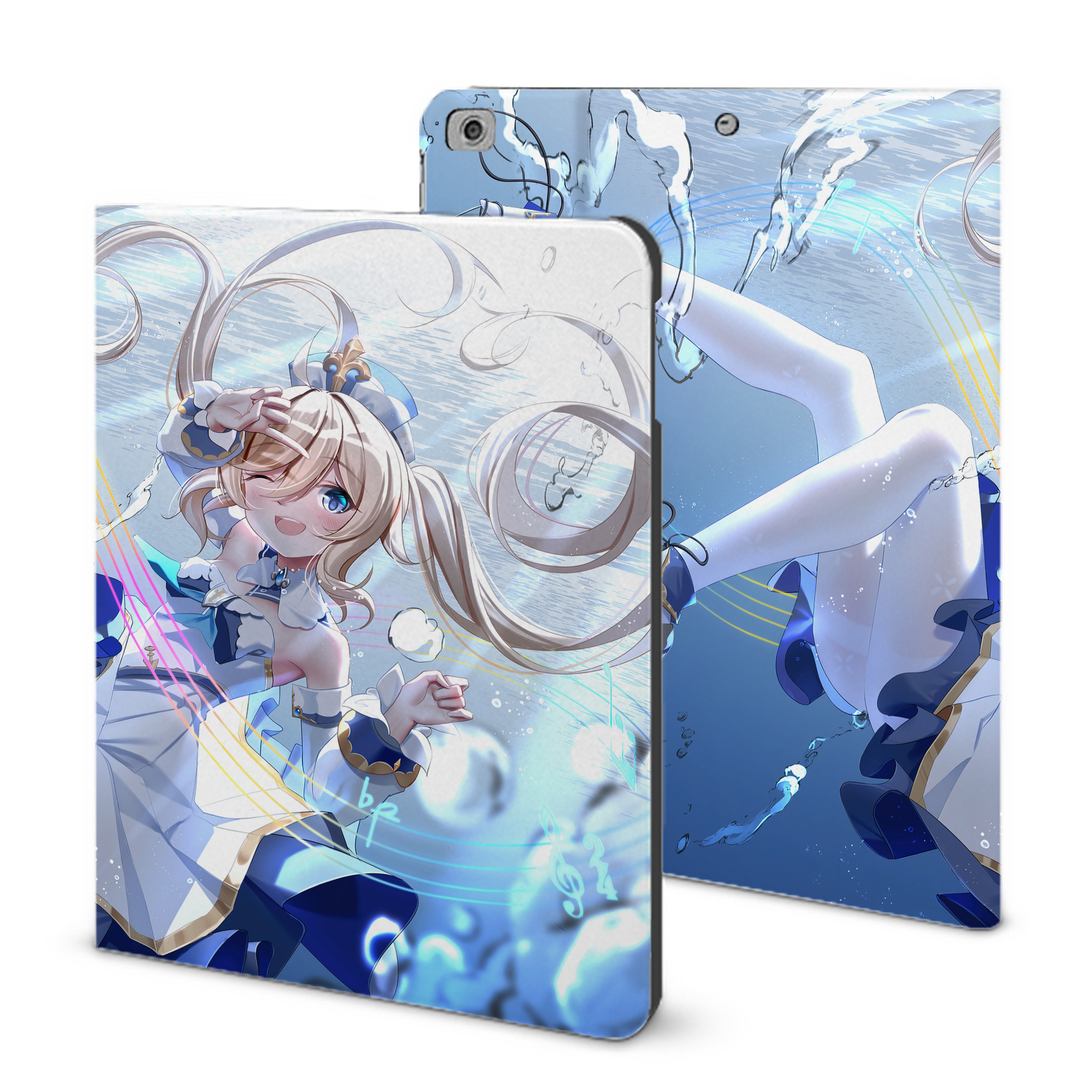 げんし神 genshin IPad ケース ブック型 PUレザー TPU 耐衝撃 軽量 薄型 ペン収納なし 全面保護 IPad 各モデル対応